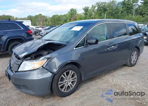 2013 Honda Odyssey Ex из США, поврежденный, VIN 5FNRL5H47DB049691